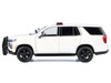 2025 Chevrolet Tahoe PPV White Custom Builder's Kit Law Enforcement and Public Service Series 1/24 Diecast Model Car Motormax 76816W
