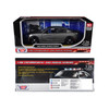 2023 Dodge Charger Pursuit Police Car Gray Metallic Custom Builder's Kit Law Enforcement and Public Service Series 1/24 Diecast Model Car Motormax 76996GRY