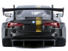 BMW M4 GT3 Matt Black with Gold Stripes Midnight Eclipse Series 1/24 Diecast Model Car Motormax 79206BK