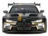 BMW M4 GT3 Matt Black with Gold Stripes Midnight Eclipse Series 1/24 Diecast Model Car Motormax 79206BK
