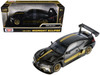 BMW M4 GT3 Matt Black with Gold Stripes Midnight Eclipse Series 1/24 Diecast Model Car Motormax 79206BK