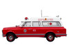 1969 Chevrolet C 10 Ambulance Los Angeles City Fire Department Red and White 5 Alarm Series Limited Edition 1/50 Diecast Model Iconic Replicas 50-0586