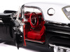1957 Ford Thunderbird Black with White Top and Red Interior American Muscle Series 1/18 Diecast Model Car Auto World AMM1349