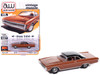 1970 Plymouth Sport Fury GT Burnt Orange Metallic with Black Top and Orange Interior Vintage Muscle Series 1/64 Diecast Model Car Auto World 64512-AWSP192A