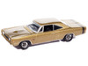 1968 Dodge Coronet R T Medium Gold Metallic Vintage Muscle Series 1/64 Diecast Model Car Auto World 64512-AWSP194B