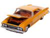 1961 Dodge Dart Phoenix Lowrider Mango Smoothie Metallic with Graphics and Orange Interior Vintage Muscle Series 1/64 Diecast Model Car Auto World 64512-AWSP195A