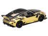 Nissan Z VeilSide FFZ400 Gold Chrome with Black Top Limited Edition 1/64 Diecast Model Car Mini GT MGT00985