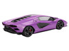 Lamborghini Countach LPI 800 4 Viola 30th Purple Metallic 1/18 Model Car Top Speed TS0624