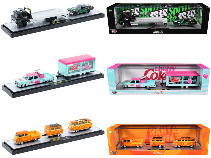 Auto Haulers Soda Set of 3 pieces Release 40 Limited Edition to 8200 pieces Worldwide 1/64 Diecast Model Cars M2 Machines 56000-TW40