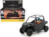 Can Am Maverick Trail DPS 1000 Matt Black with Driver Figure 1/32 Diecast Model BRP Models 60028