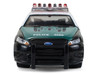 2014 Ford Taurus New York Police Department NYPD Vintage Tribute Livery Green and Black with White Top Hot Pursuit Series 47 1/64 Diecast Model Car Greenlight 43050B