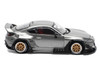 Toyota Pandem GR86 Silver Metallic 1/64 Diecast Model Car Pop Race PR640235