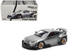 Toyota Pandem GR86 Silver Metallic 1/64 Diecast Model Car Pop Race PR640235