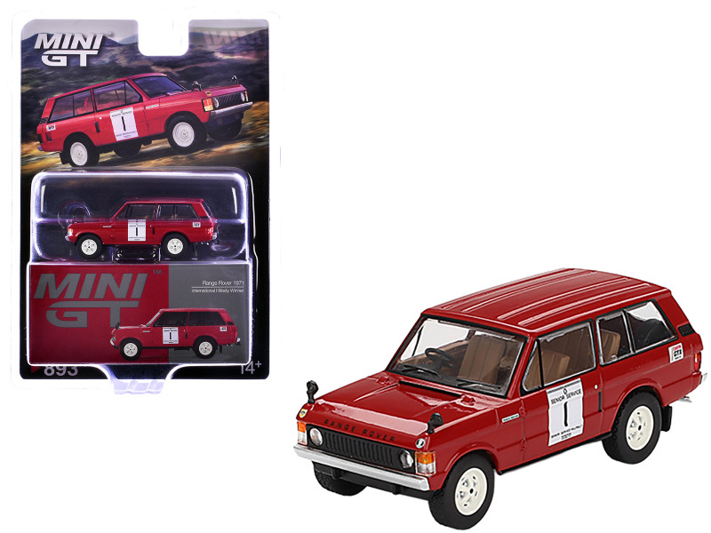 Range Rover RHD Right Hand Drive #1 Roger Crathorne Winner International Hill Rally 1971 Limited Edition 1/64 Diecast Model Car Mini GT MGT00893