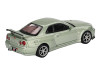 Nissan Skyline GT R R34 V Spec II Nur RHD Right Hand Drive Millenium Jade Metallic Limited Edition 1/64 Diecast Model Car Mini GT MGT01003