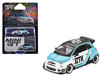ABARTH 595 LB Works x Abas Works IZTK Light Blue and White with Black Top Limited Edition 1/64 Diecast Model Car Mini GT MGT01051