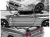 Nissan Skyline GT R R34 Z Tune RHD Right Hand Drive Gray Metallic Thailand Diecast Expo 2025 Event Edition" 1/64 Diecast Model Car Inno Models IN64-R34ZT-TDE25