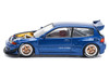 Pandem Civic EG6 VTEC RHD Right Hand Drive Blue Metallic with No Hood 1/64 Diecast Model Car Pop Race PR640174