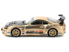 Toyota Supra Top Secret GT300 RHD Right Hand Drive Gold Metallic with Carbon Hood 1/64 Diecast Model Car Pop Race PR640277