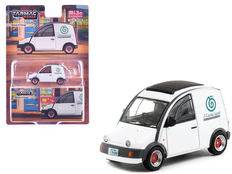 Nissan S Cargo Van RHD Right Hand Drive S Cargo Land White Global64 Series 1/64 Diecast Model Tarmac Works T64G-073-WH
