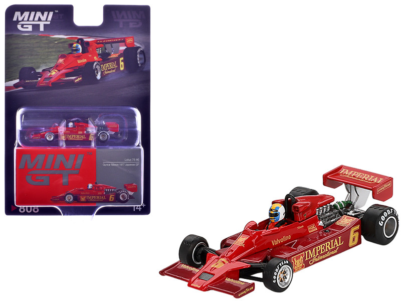 Lotus 78 #6 Gunnar Nilsson John Player Team Lotus Formula One F1 Japanese GP 1977 Limited Edition 1/64 Diecast Model Car Mini GT MGT00808