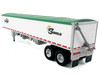 Covered Grain Trailer White with Green Tarp SunGlo Cargill 1/87 (HO) Plastic Model Car HO Logistics HL-463