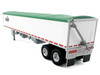 Covered Grain Trailer White with Green Tarp Cargill 1/87 (HO) Plastic Model Car HO Logistics HL-465