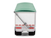Covered Grain Trailer White with Green Tarp Cargill 1/87 (HO) Plastic Model Car HO Logistics HL-465