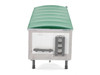 Covered Grain Trailer White with Green Tarp 1/87 (HO) Plastic Model Car HO Logistics HL-466