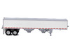 Covered Grain Trailer White with Silver Tarp 1/87 (HO) Plastic Model Car HO Logistics HL-467