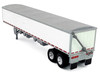 Covered Grain Trailer White with Silver Tarp 1/87 (HO) Plastic Model Car HO Logistics HL-467