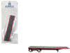 High Boy Spread Axle Flatbed Trailer Red 1/87 (HO) Plastic Model Car HO Logistics HL-478
