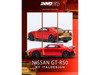 Nissan GT R50 By ItalDesign Red Metallic with Gold Accents 1/64 Diecast Model Car Inno Models IN64-R50-RED