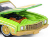 1970 Chevrolet Monte Carlo Lowrider Michael Heralda Special Edition Lime Green with Graphics Hobby Exclusive Series 1/64 Diecast Model Car Greenlight GL-2020002
