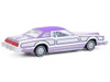 1973 Ford Thunderbird Lowrider Michael Heralda Special Edition Purple Metallic with Graphics and White Interior Hobby Exclusive Series 1/64 Diecast Model Car Greenlight GL-2020003