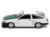 Toyota Sprinter Trueno AE86 RHD Right Hand Drive Keiichi Tsuchiya Dori Dori Mesh Wheels White with Green Carbon Hood 1/64 Diecast Model Car Hobby Japan HJ646052BDK Toyota Sprinter Trueno AE86 RHD Right Hand Drive Keiichi Tsuchiya Dori Dori Mesh Wheels White with Green Carbon Hood 1/64 Diecast Model Car Hobby Japan HJ646052BDK