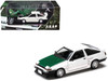 Toyota Sprinter Trueno AE86 RHD Right Hand Drive Keiichi Tsuchiya Dori Dori Mesh Wheels White with Green Carbon Hood 1/64 Diecast Model Car Hobby Japan HJ646052BDK Toyota Sprinter Trueno AE86 RHD Right Hand Drive Keiichi Tsuchiya Dori Dori Mesh Wheels White with Green Carbon Hood 1/64 Diecast Model Car Hobby Japan HJ646052BDK