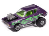1971 AMC Gremlin Passion Purple Metallic with Green Flames and Interior Zingers Series 1/64 Diecast Model Car Johnny Lightning JLSF027-JLSP402B