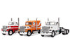 Ford LTL 9000 Trio Set Two Day Cabs and One 60 Flat Top Sleeper 1/64 Diecast Model DCP/First Gear 60-2175