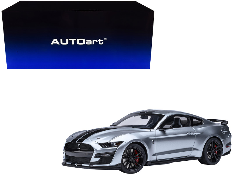 Ford Mustang Shelby GT500 Iconic Silver Metallic with Black