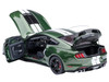 Ford Mustang Shelby GT500 Eruption Green Metallic with White Stripes 1/18 Model Car Autoart 73097