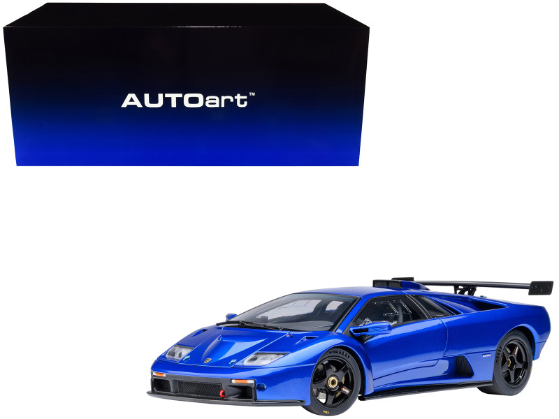 Lamborghini Diablo GTR Monterey Blue Metallic 1/18 Model Car Autoart AA79135