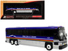 2001 MCI D4000 Coach Bus Gray Line of Alaska Dark Blue with Stripes Vintage Bus & Motorcoach Collection Limited Edition to 504 pieces Worldwide 1/87 (HO) Diecast Model Iconic Replicas 87-0621