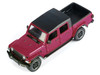 2021 Jeep Gladiator Overland Pickup Truck Purple with Matt Black Top 1/24 Diecast Model Car Motormax 79366pur