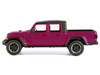 2021 Jeep Gladiator Overland Pickup Truck Purple with Matt Black Top 1/24 Diecast Model Car Motormax 79366pur