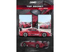 Toyota Supra A80 Top Secret GT300 RHD Right Hand Drive Red Metallic 1/64 Diecast Model Car Inno Models IN64-A80TS-RED