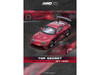 Toyota Supra A80 Top Secret GT300 RHD Right Hand Drive Red Metallic 1/64 Diecast Model Car Inno Models IN64-A80TS-RED