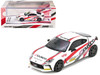 Toyota GR86 Tuned by CUSCO RHD Right Hand Drive White with Red and Gray Stripes 1/64 Diecast Model Car Inno Models IN64-GR86-CUSCO