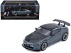Nissan Fairlady Z Top Secret RZ34 RHD Right Hand Drive Stealth Gray with Carbon Hood and Black Top 1/64 Diecast Model Car Inno Models IN64-Z34TS-SG