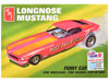 Skill 2 Model Kit 1969 Ford Mustang Longnose Funny Car Gas Ronda 1/25 Scale Model AMT AMT1268
